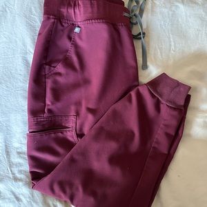 Figs Burgundy Zamora Joggers